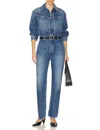 Citizen Of Humanity Solene Polished Jumpsuit In Phantom In Blue