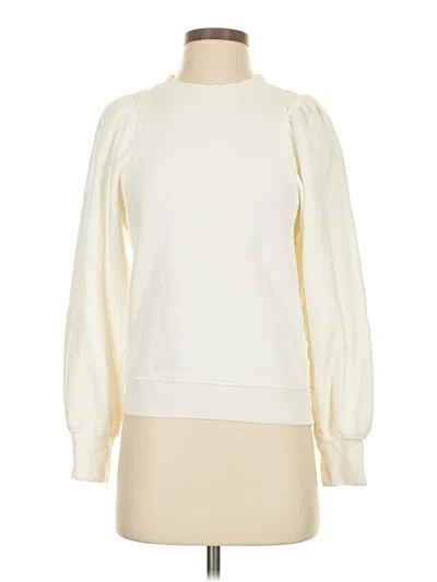 Pre-owned Citizen Of Humanity Sweatshirt In Ivory