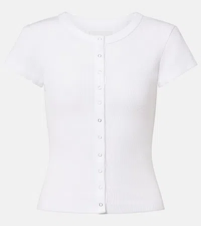 Citizen Of Humanity Tabi Ribbed-knit Cardigan In White