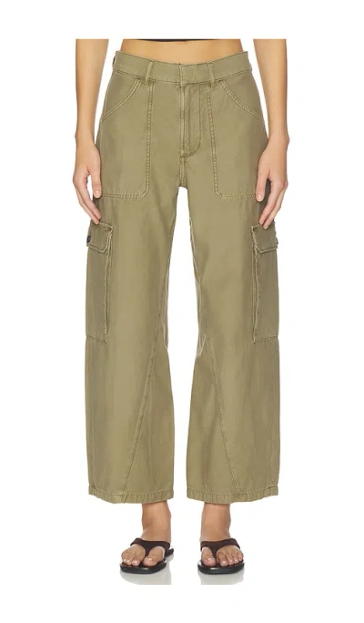 Citizen Of Humanity Thassos Twisted Seam Utility Pants In Green