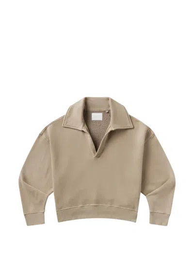 Citizen Of Humanity Trapeze V-neck Sweatshirt In Brown