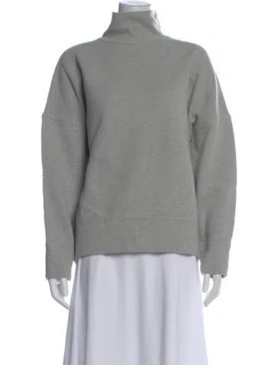 Pre-owned Citizen Of Humanity Turtleneck Long Sleeve Sweatshirt In Gray