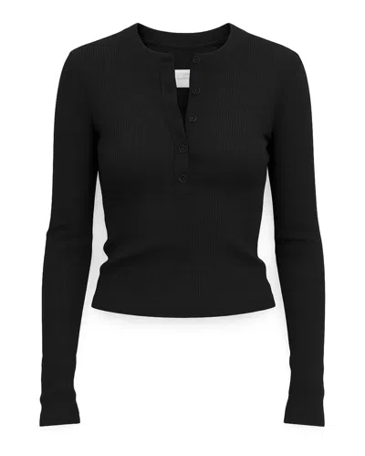 Citizen Of Humanity Varra Henley In Black
