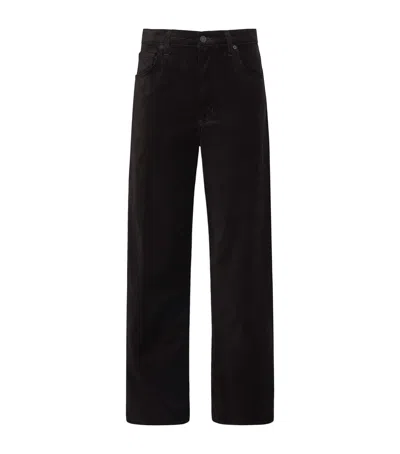 CITIZEN OF HUMANITY VELVET AYLA BAGGY TROUSERS