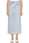 Citizen Of Humanity Blue Verona Denim Maxi Skirt In Blue