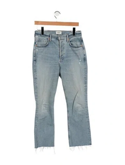 Pre-owned Citizen Of Humanity Vintage Flared Jeans In Blue