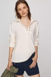 Citizen Of Humanity Vintage Inspired Polo Sweatshirt In White