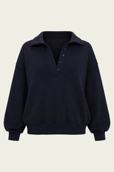 Citizen Of Humanity Vintage Polo In Navy In Blue
