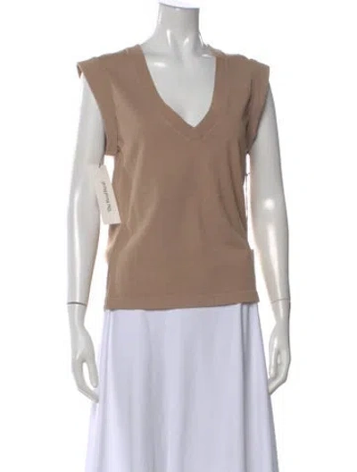 Pre-owned Citizen Of Humanity V-neck Sweater W/ Tags In Neutral