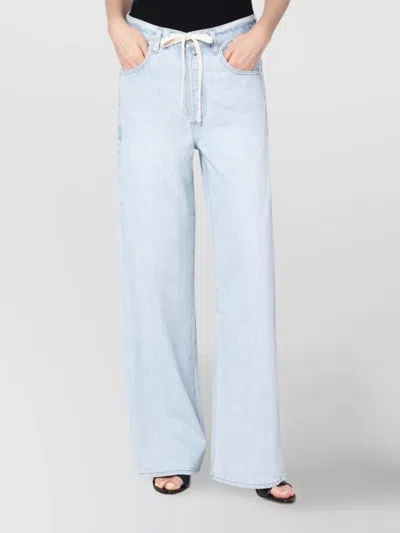 CITIZEN OF HUMANITY WIDE-LEG DRAWSTRING JEANS WITH POCKETS