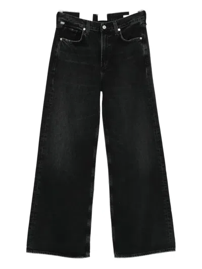 Citizen Of Humanity Wide-leg Jeans In Black