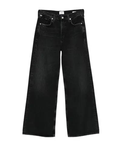 Citizen Of Humanity Wide-leg Jeans In Black