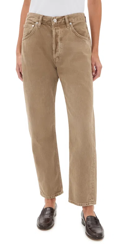 Citizen Of Humanity Winslow Boyfriend Cropped Jeans Tan