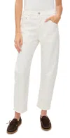 Citizen Of Humanity Winslow Corduroy Boyfriend Jeans Pashmina In White