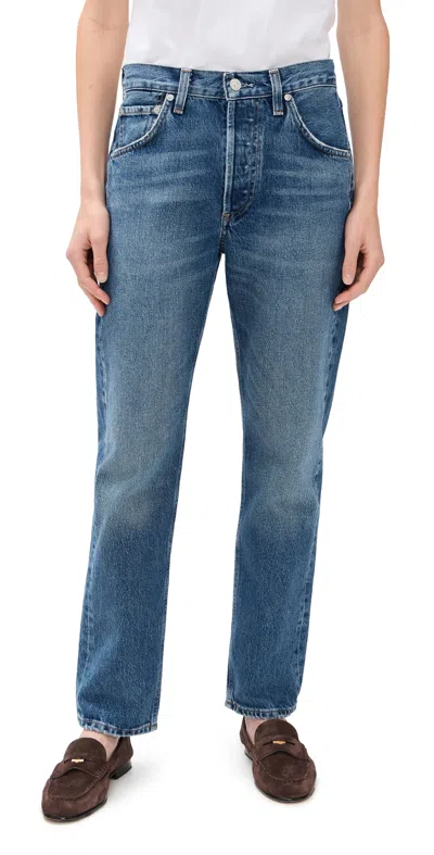 Citizen Of Humanity Winslow Long Boyfriend Jeans Chaya In Blue