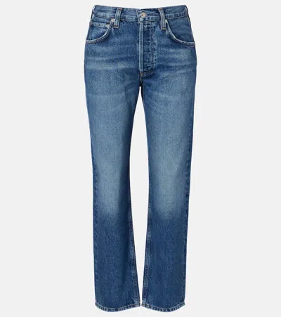 Citizen Of Humanity Winslow Mid-rise Straight Jeans In Blue