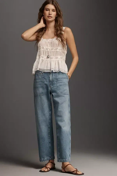 Citizen Of Humanity Winslow Utility Ankle High-rise Relaxed Straight-leg Jeans In Blue