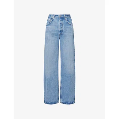 Citizen Of Humanity Womens Cupid (md/lt Indigo) Ayla Baggy Denim Jeans In Blue