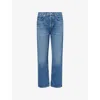 Citizen Of Humanity Womens Citizens Of Humanity Blaine Straight-leg Denim Jeans In Blue
