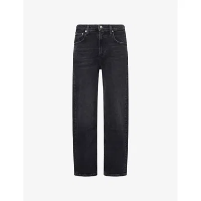 Citizen Of Humanity Womens Willow Delfina Straight-leg Stretch-denim Jeans In Blue