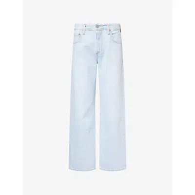 Citizen Of Humanity Womens Lighthouse (lt Indigo) Lindz Easy Straight-leg Denim Jeans In Blue