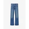 Citizen Of Humanity Womens Citizens Of Humanity Lindz Straight-leg Denim Jeans In Blue