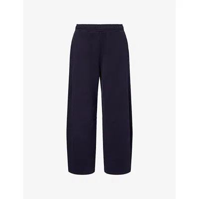 Citizen Of Humanity Womens Navy Miro Relaxed-fit Cotton-jersey Jogging Bottoms In Blue