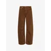 Citizen Of Humanity Womens Citizens Of Humanity Miro Relaxed-fit Denim Jeans In Brown