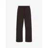 Citizen Of Humanity Womens Citizens Of Humanity Miro Wide-leg Cotton Jogging Bottoms In Black