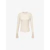 Citizen Of Humanity Womens Alessia Crew-neck Wool And Cashmere-blend Jumper Cream In White