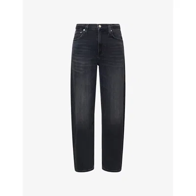 Citizen Of Humanity Womens Medallion Palma Straight-leg Stretch-denim Jeans In Black
