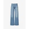Citizen Of Humanity Womens Meuse Annina Straight-leg Denim Jeans In Blue