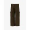Citizen Of Humanity Citizens Of Humanity Esme Cotton Cargo Trousers In Brown