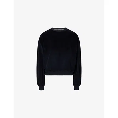 Citizen Of Humanity Womens Citizens Of Humanity Vintage Crew-neck Velour Top In Black