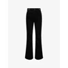 Citizen Of Humanity Womens Citizens Of Humanity Kimberly Flared-leg Horsebit-trim Denim Jeans In Black