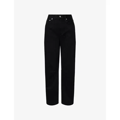 Citizen Of Humanity Womens Citizens Of Humanity Miro Long Relaxed-fit Denim Jeans In Black