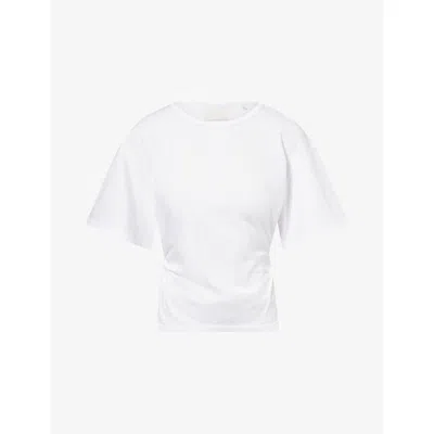 Citizen Of Humanity Womens White Fabien Cinched-waist Cotton T-shirt Xs