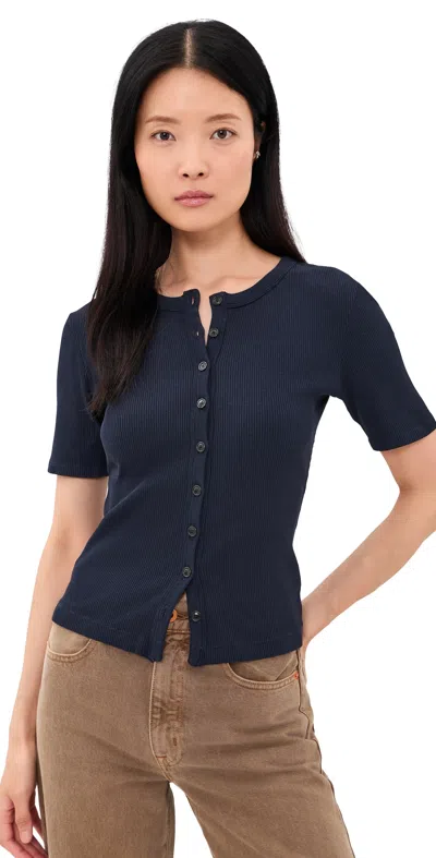Citizen Of Humanity Wren Cardigan Navy In Blue