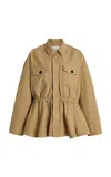 Citizen Of Humanity X Bloom Farm Exclusive Cinched Cotton Utility Jacket In Brown