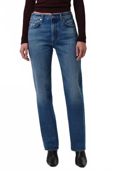 Citizen Of Humanity Zurie High Rise And Straight Leg Jeans In Demi In Blue