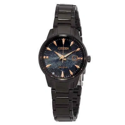 Pre-owned Citizen Pair Eco-drive Blue Dial Ladies Watch Ew2595-81l
