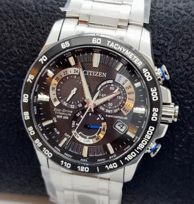 Pre-owned Citizen Pcat Super Titanium Sapphire Crystal Eco-drive Cb5908-57e Men's Watch