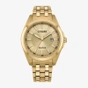 Citizen Peyten Mens Gold Tone Stainless Steel Bracelet Watch Bm7532-54p