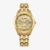 Citizen Peyten Womens Gold Tone Stainless Steel Bracelet Watch Eo1222-50p In Gold