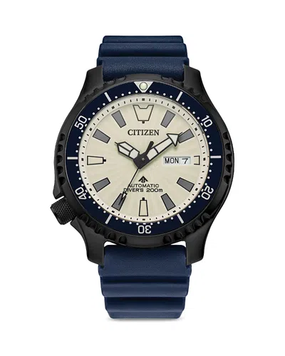 Citizen Prodive Automatic Stainless Steel Strap Watch, 44mm In Blue