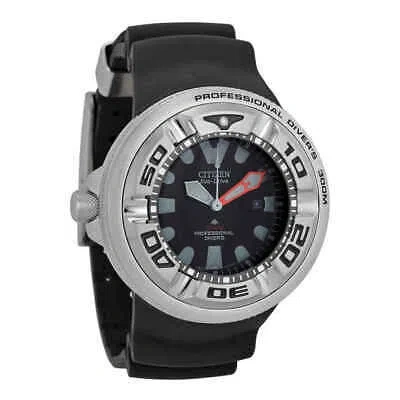 Pre-owned Citizen Professional Diver Lefty Black Dial Men's Watch Bj8050-08e