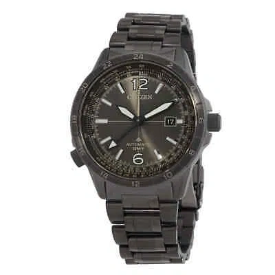 Pre-owned Citizen Promaster Air Gmt Automatic Gray Dial Men's Watch Nb6045-51h