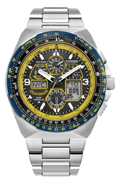 CITIZEN CITIZEN PROMASTER AIR SKYHAWK A-T CHRONOGRAPH BRACELET WATCH, 46MM