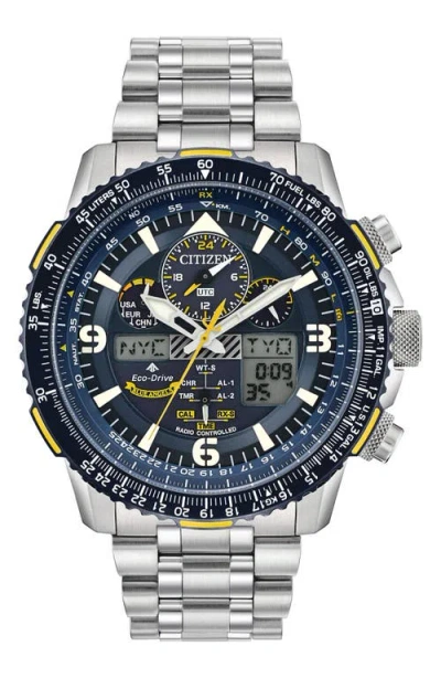 Citizen Promaster Air Skyhawk A-t Chronograph Bracelet Watch, 46mm In Multi