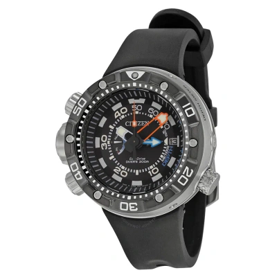 Citizen Promaster Aqualand Depth Meter Eco-drive Men's Watch Bn2029-01e In Aqua / Black / Orange / Silver